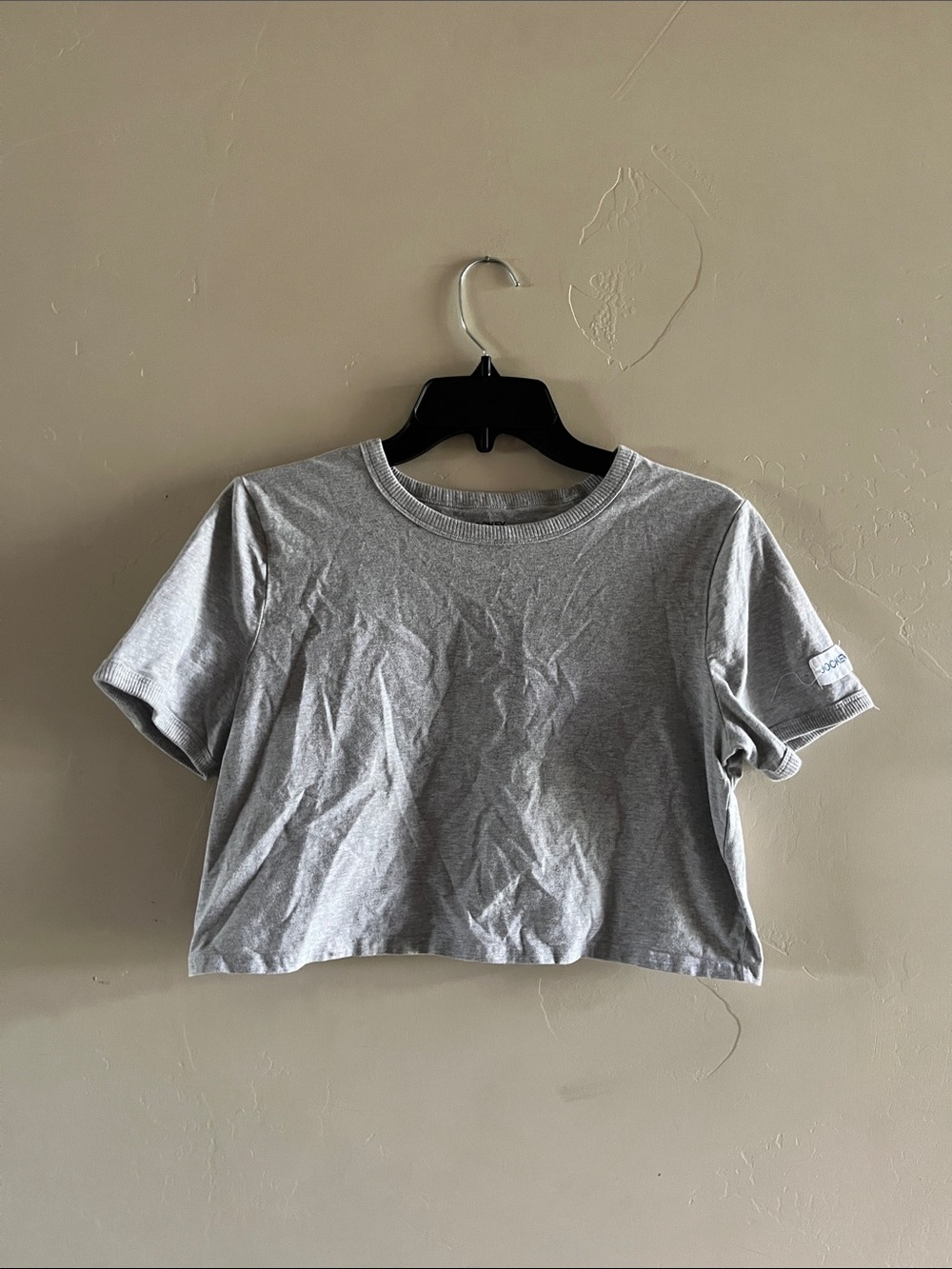 Jockey Gray Cropped Crewneck Tee